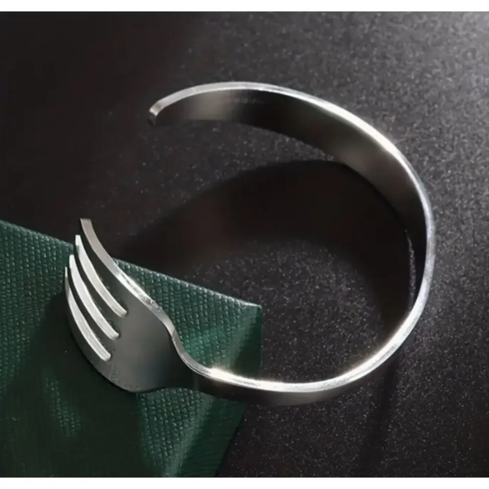 Stainless Steel FORK Bracelet Men Women